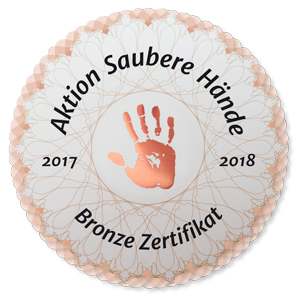 Aktion Saubere Hände - Zertifikat